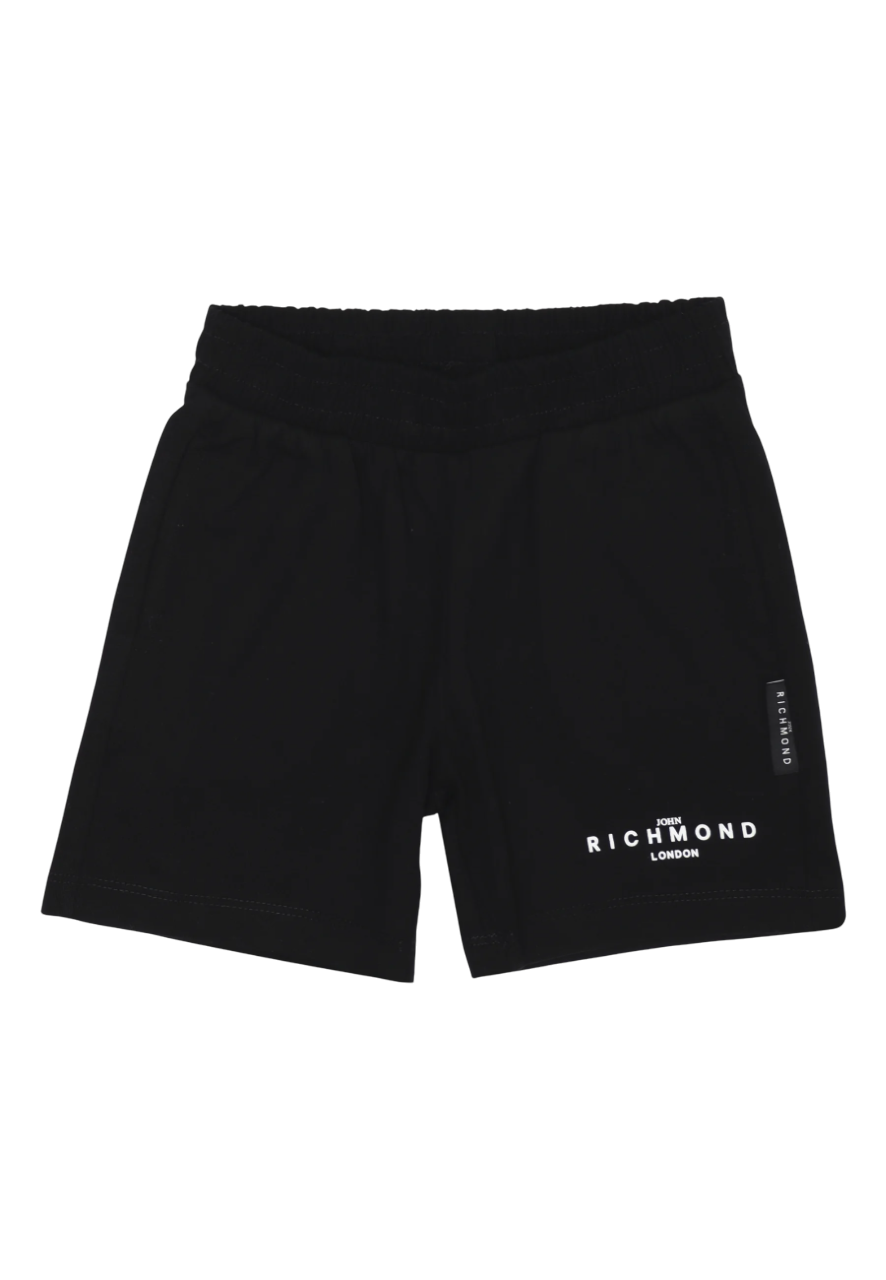 John Richmond completo T-shirt e shorts in cotone bianco nero RIP25050CJ WHITE-BLK John RICHMOND 