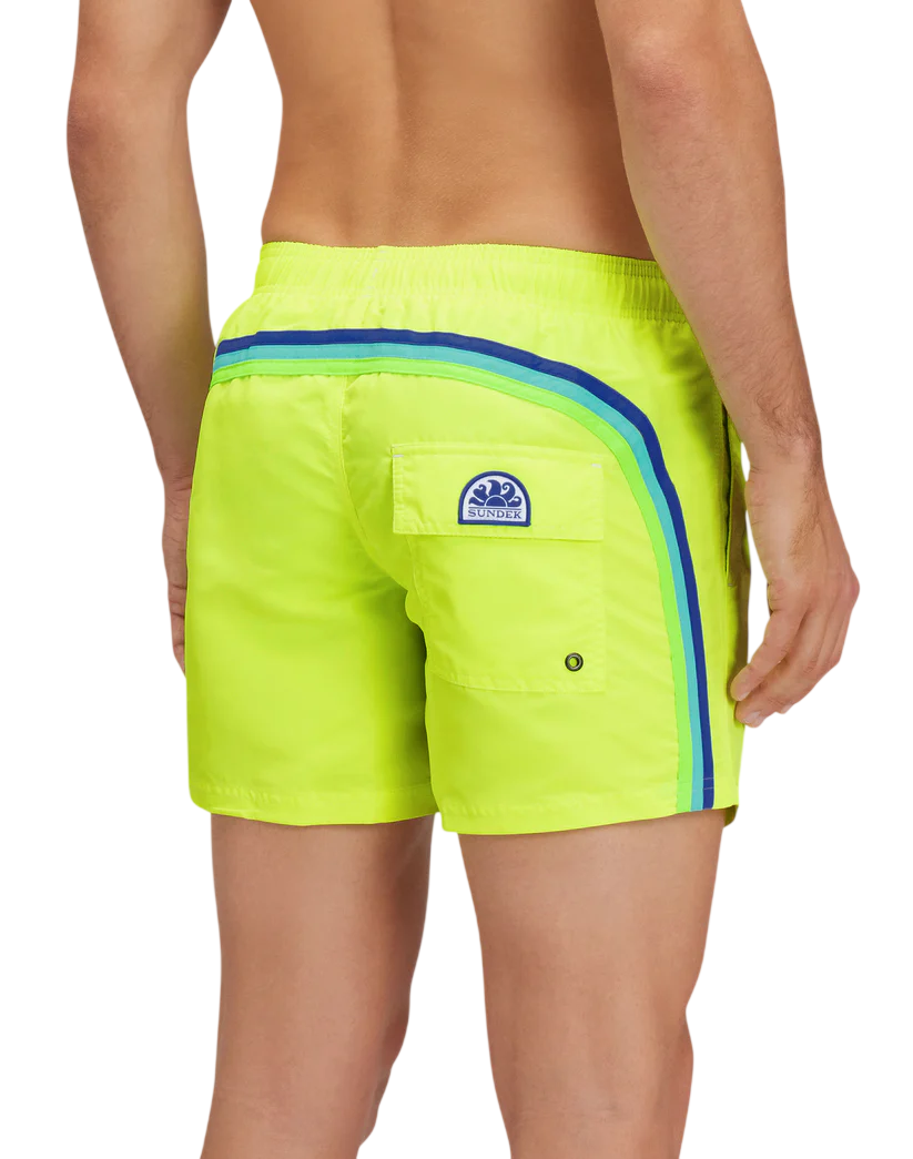 Sundek boxer mare uomo in nylon verde fluo M504BDTA100 23017 SUNDEK 