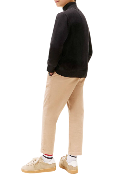 Tommy Hilfiger maglia dolcevita in cotone nero KB0KB09976 BDS Tommy Hilfiger 