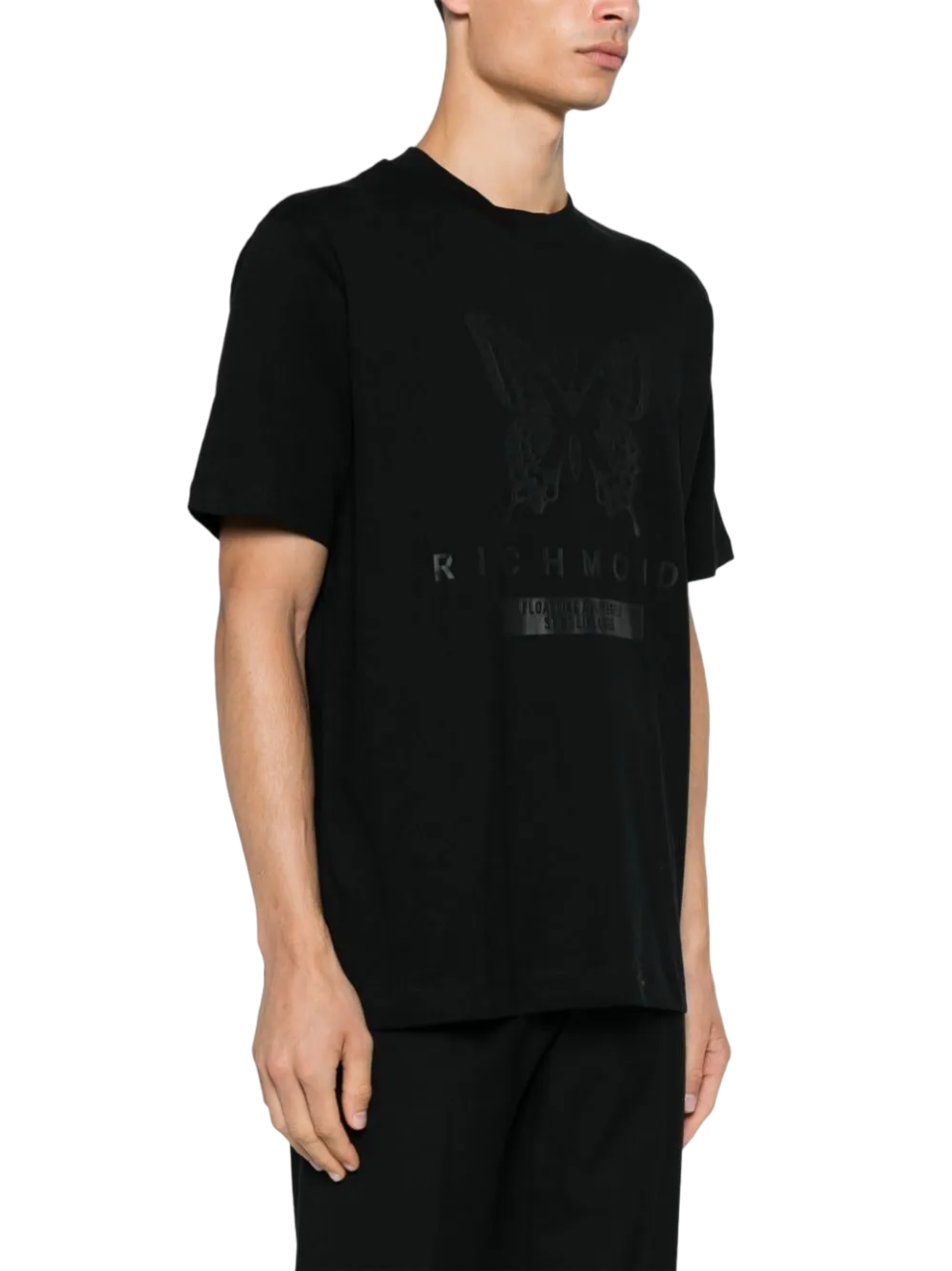 John Richmond T-shirt manica corta Garon con stampa Butterfly nero UMA24067TS BLACK John RICHMOND 