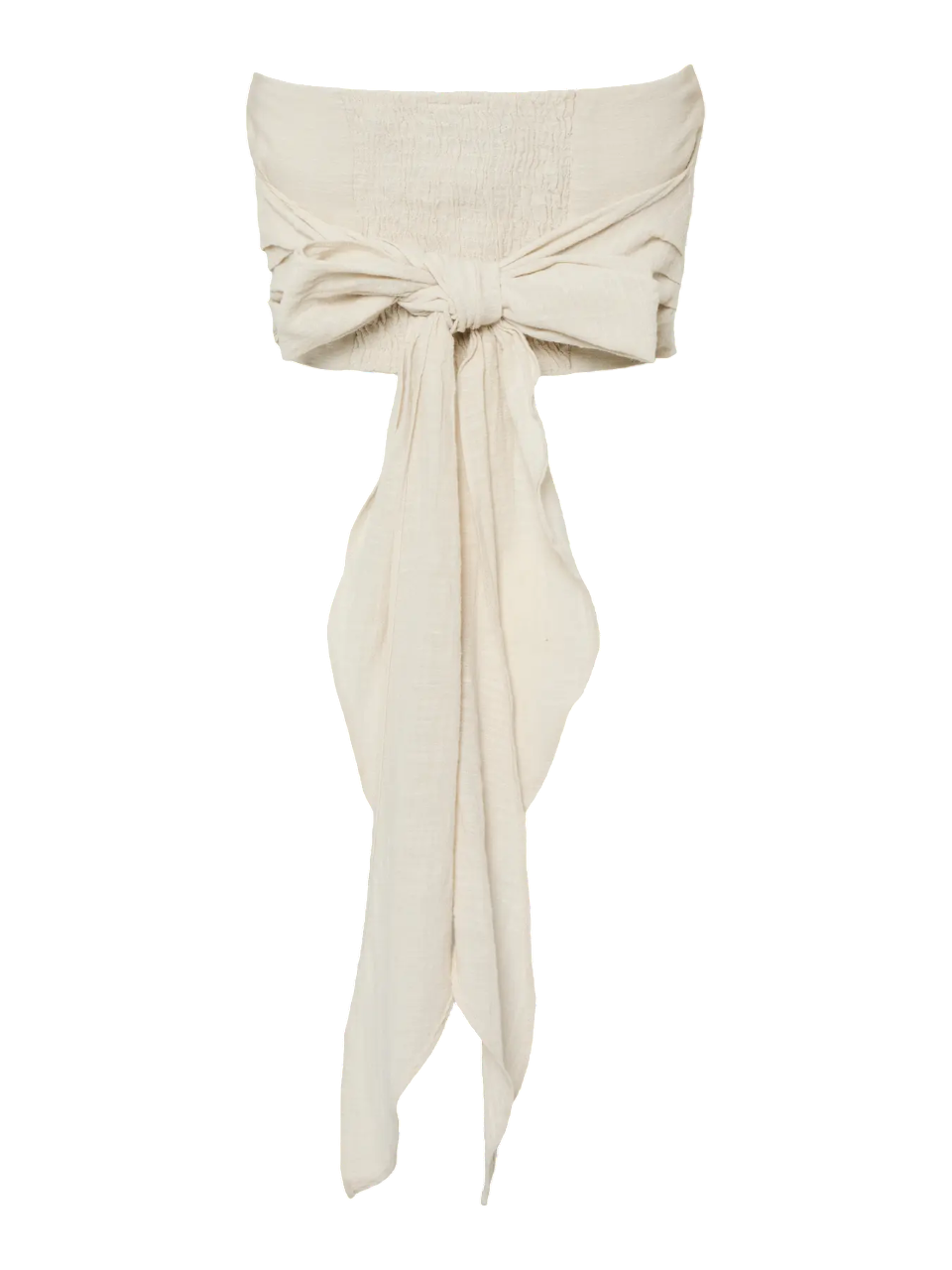 Pieces top crop con fusciacca ecrù 17155194 NATURAL PIECES 