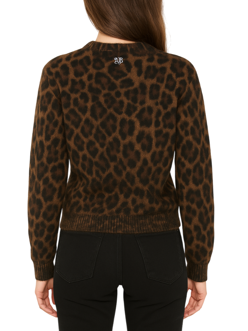 Aniye By maglia Keira in fantasia animalier marrone 181029 01899 ANIYE BY 