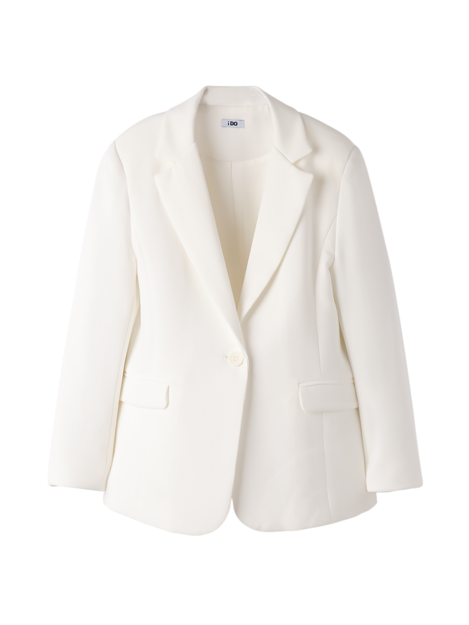 iDo giacca elegante monopetto in crepe panna 4B742 0112 iDO 