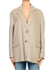 Vicolo cappotto in panno misto lana beige