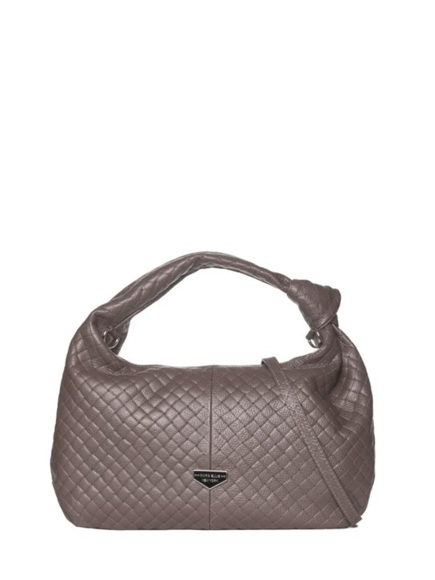 Marc Ellis borsa a mano Louisiana Plot in pelle trapuntata tortora LOUISIANA PLOT TAUPE-CDF MARC ELLIS 