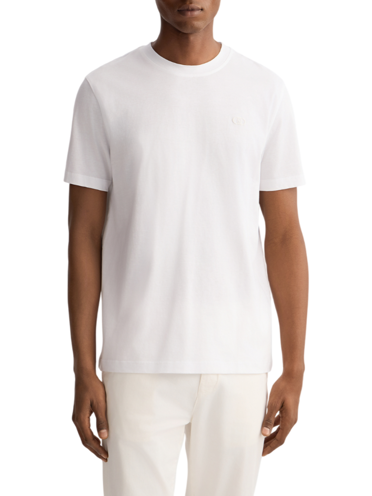 Liu Jo T-shirt manica corta basic con logo bianco