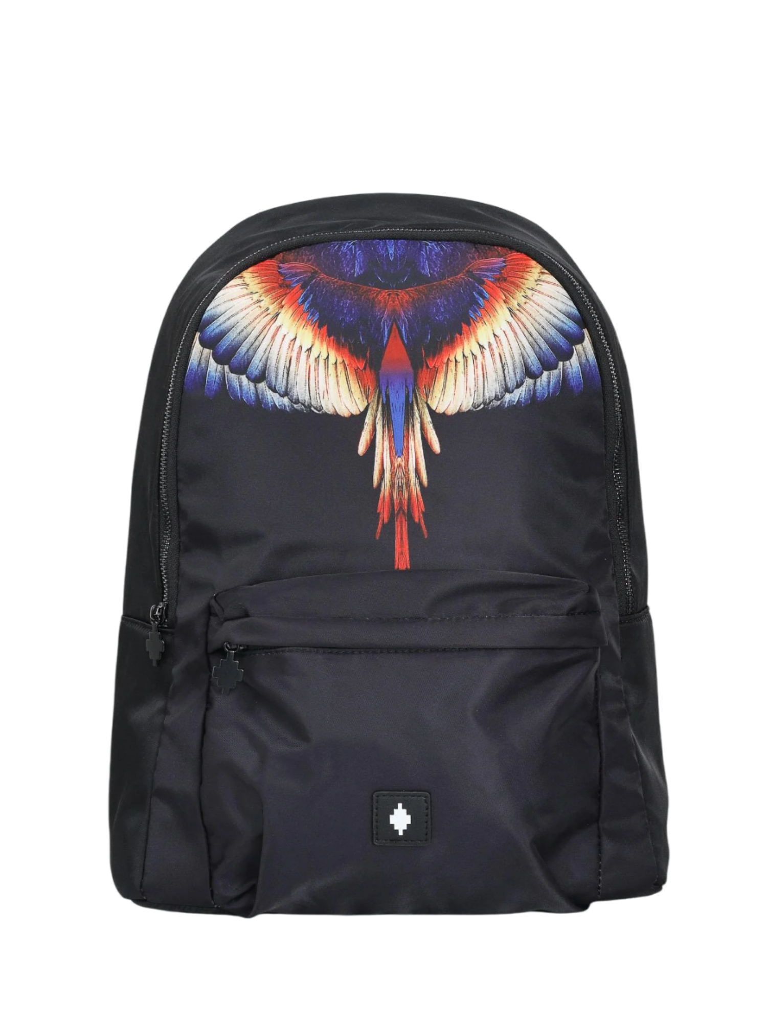County of Milan zaino in nylon con stampa iconica nero COMAF250107 NERO-YELLOW WINGS COUNTY OF MILAN 