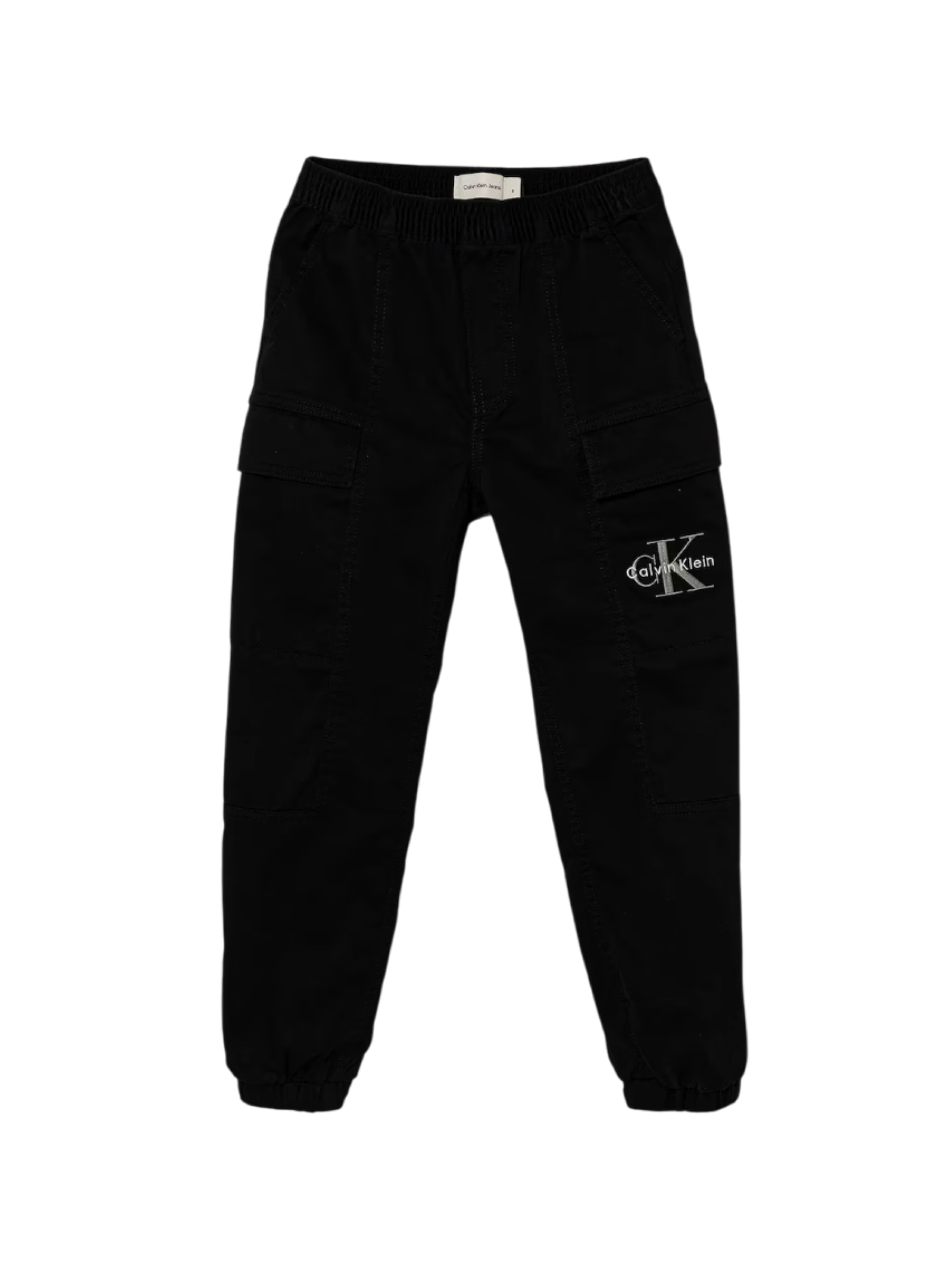 Calvin Klein Jeans pantaloni cargo bambino nero IB0IB02597 BEH Calvin Klein Jeans 