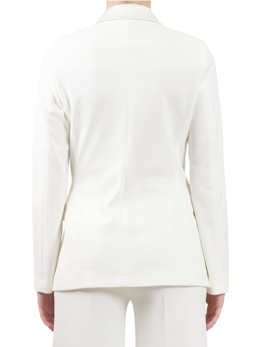 Vicolo giacca blazer doppiopetto in crepe panna TF0307 PANNA VICOLO 