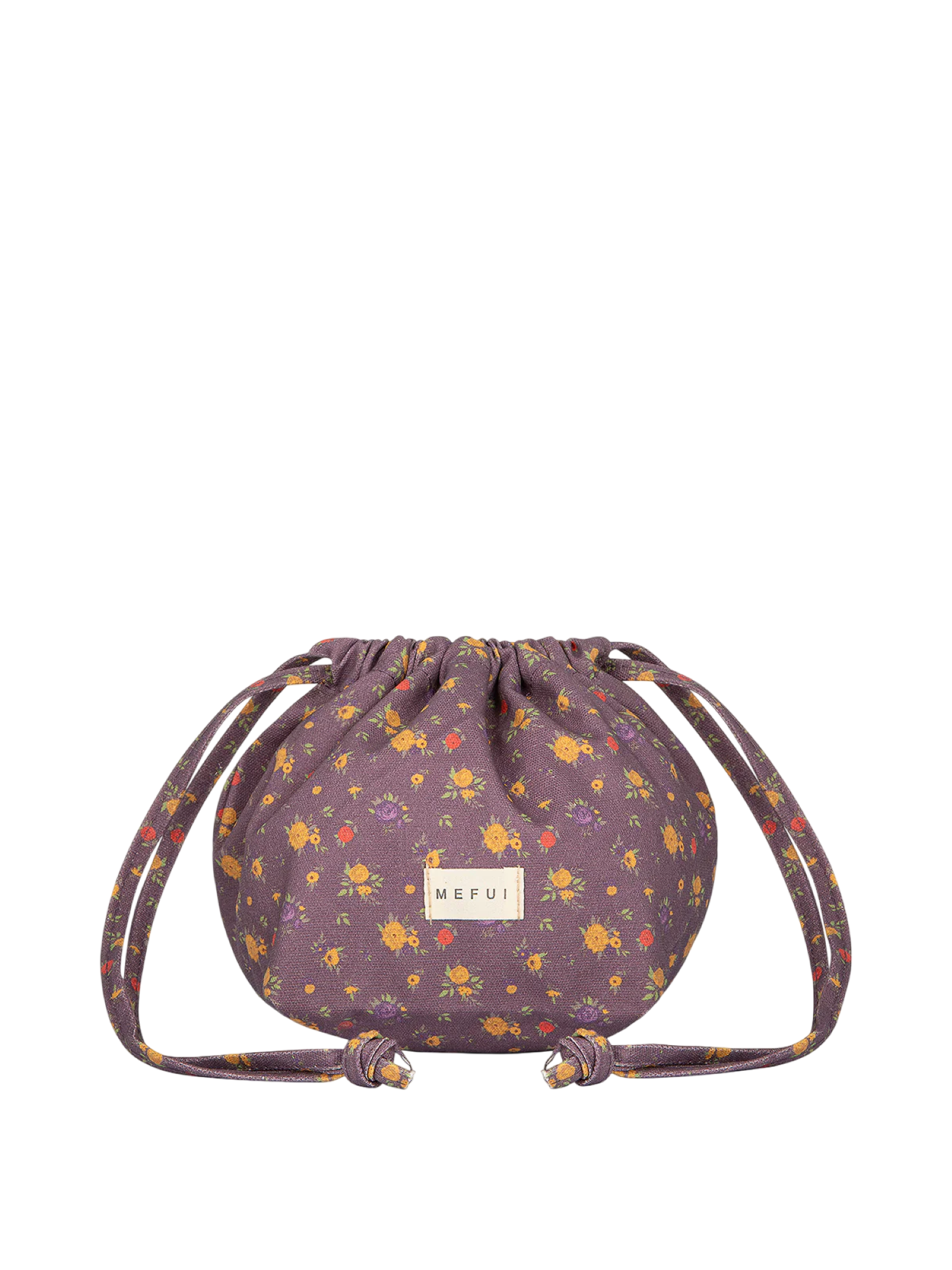 Me Fui pochette donna in fantasia floreale con coulisse prugna MA26-SW0018 X02 ME FUI 