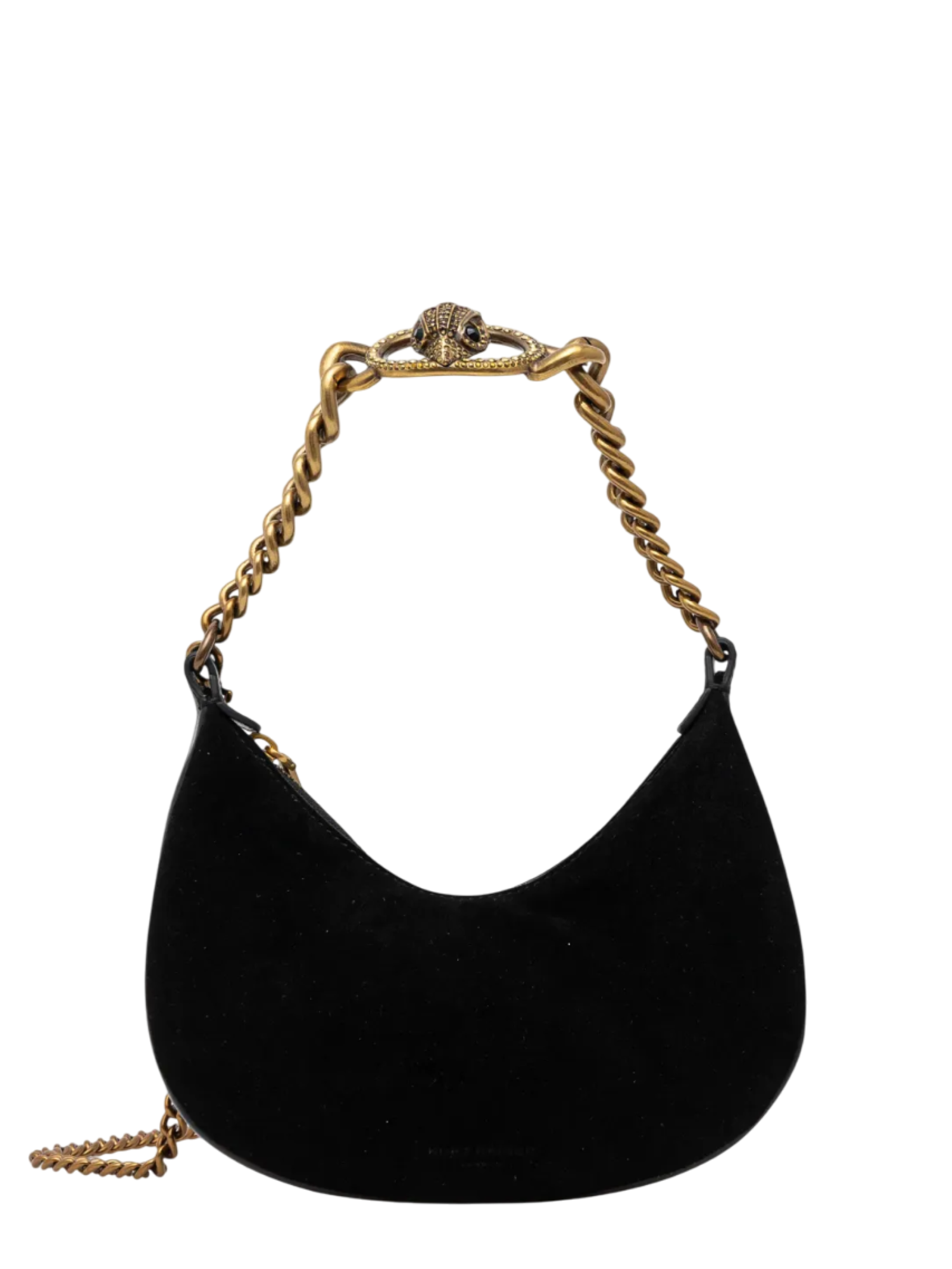 Kurt Geiger borsa a spalla Chelsea in suede nero 4354600209 NERO KURT GEIGER 
