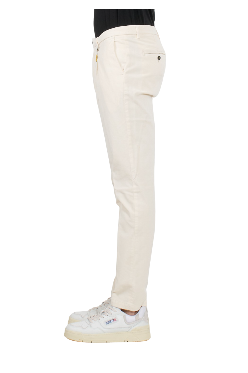 Manuel Ritz pantaloni chino in velluto a costine panna 3732P1428TC-243597 03 MANUEL RITZ 