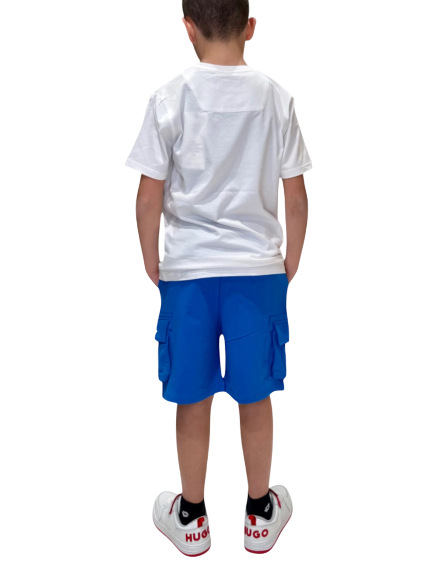 Aeronautica Militare completo T-shirt e bermuda bianco celeste 251TF0003A B29 AERONAUTICA MILITARE 