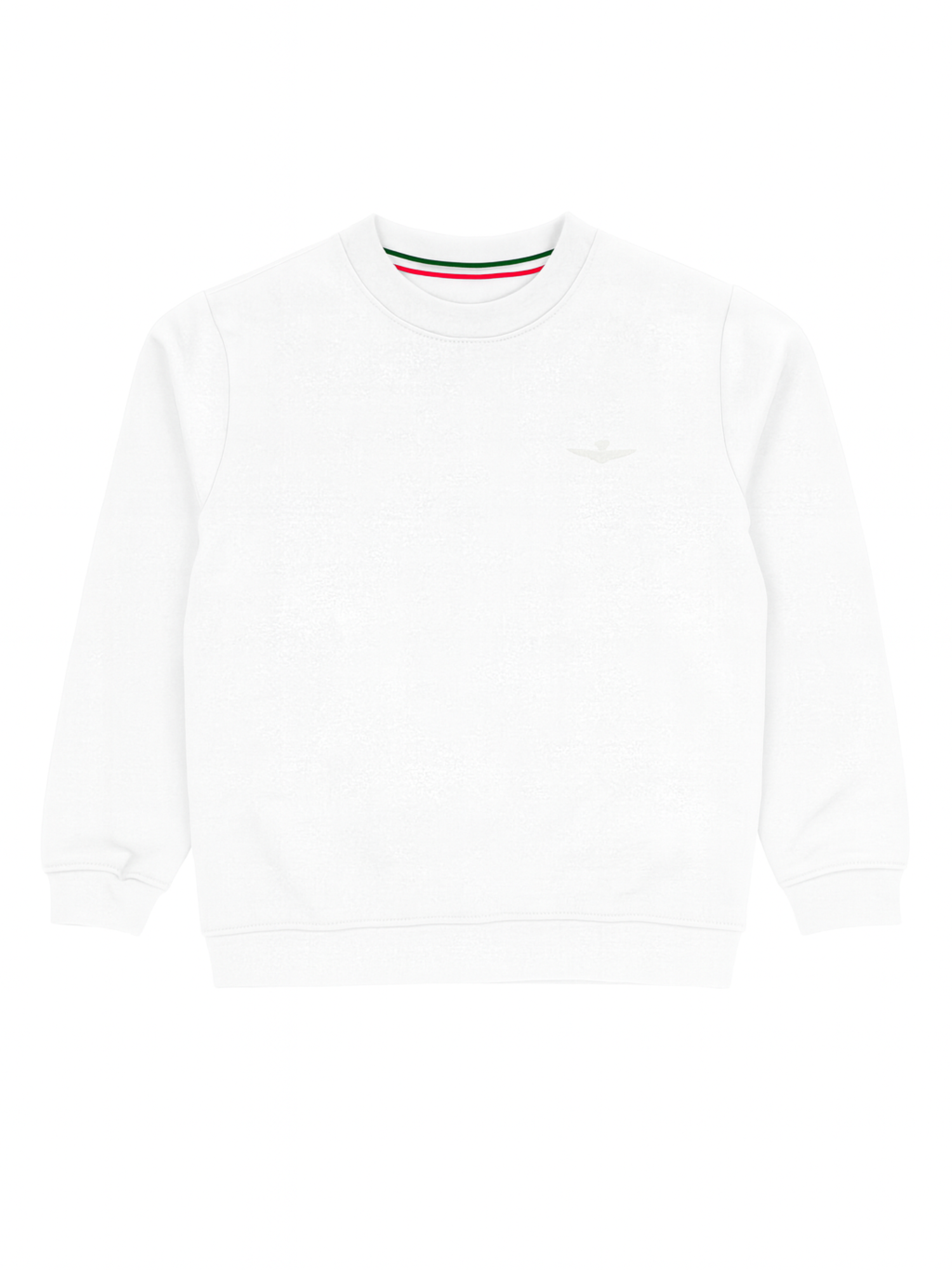 Aeronautica Militare felpa bambino in cotone bianco 252FE0065A W02 AERONAUTICA MILITARE 