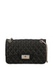 Marc Ellis borsa Flat Falcon in gomma trapuntata nero argento