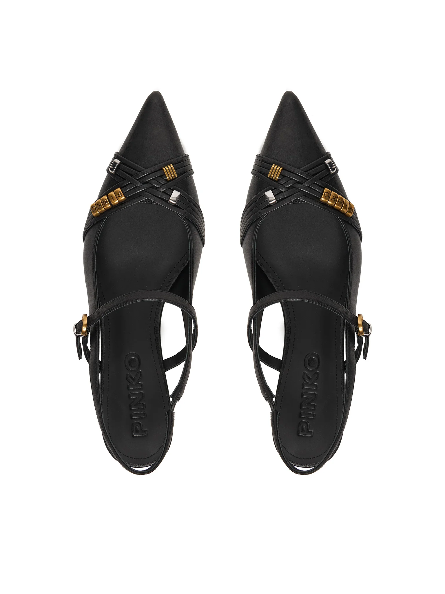 Pinko decollete slingback Gloria in pelle nero SD0489P003 Z99 PINKO 