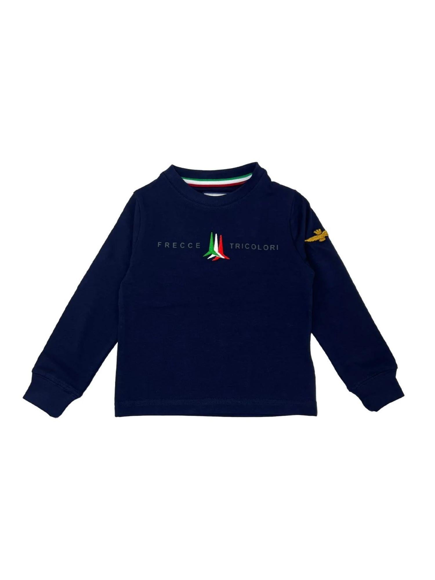 Aeronautica Militare T-shirt bambino manica lunga blu 252TS0042A B08 AERONAUTICA MILITARE 