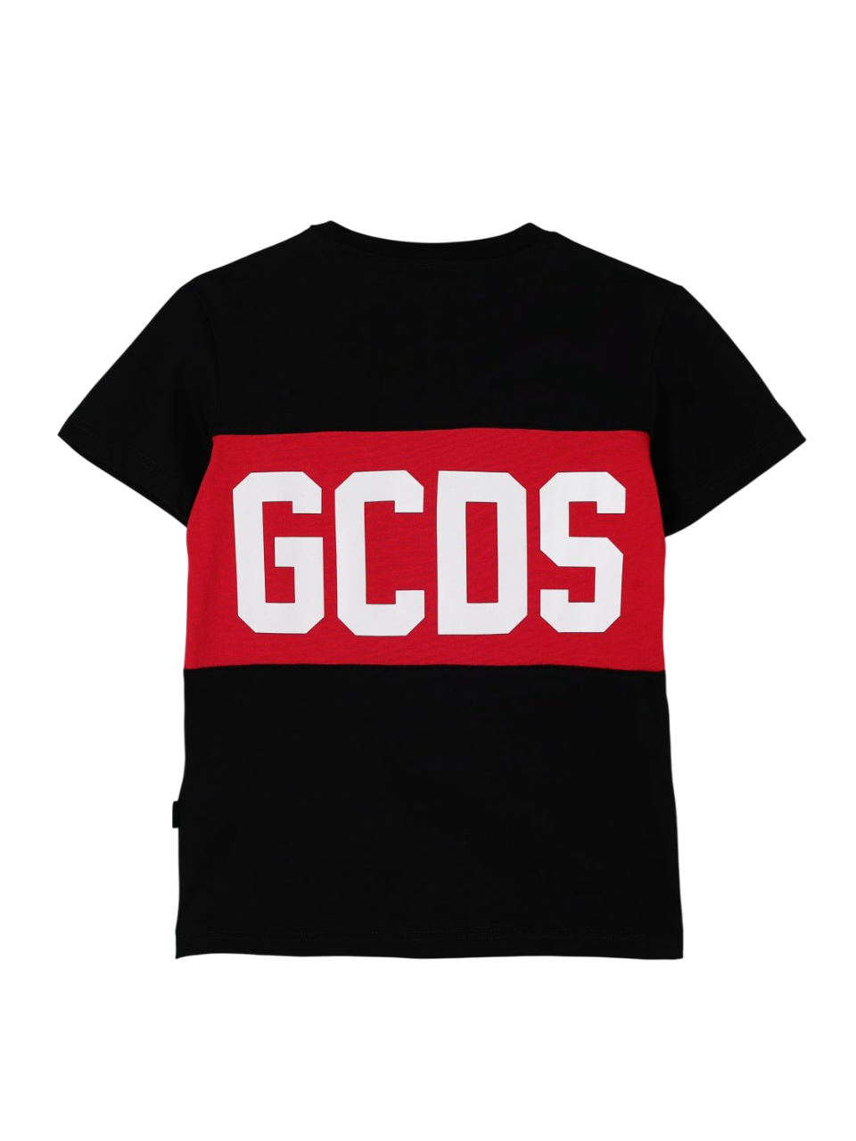 Gcds T-shirt bambina con banda logo nero B2JU2329JF1 BLACK GCDS 