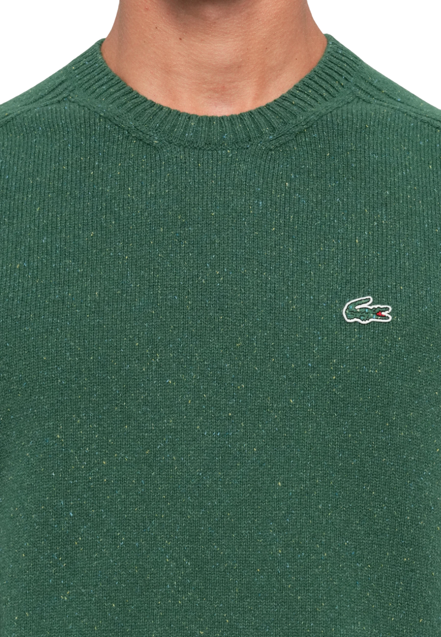Lacoste maglia uomo misto lana verde melange AH5173 8IN LACOSTE 