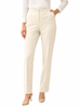 Lola by Sandro Ferrone pantaloni gamba dritta in tessuto cady fluido panna