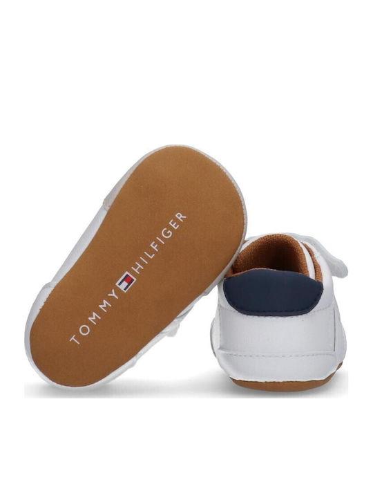 Tommy Hilfiger scarpette neonato con strappi bianco T0B9-34055-1269 B058 Tommy Hilfiger 