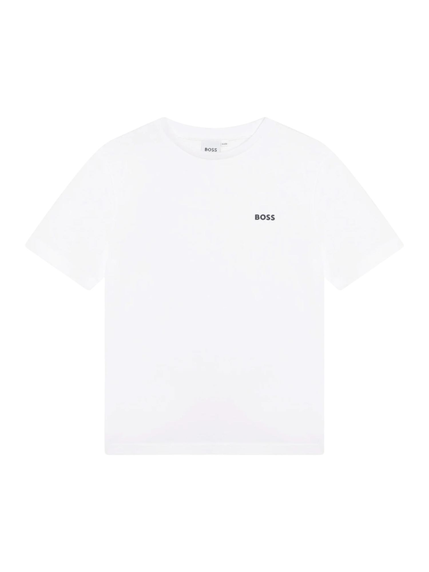 Boss T-shirt maniche corte in jersey con logo bianco J25P23 BIANCO BOSS 