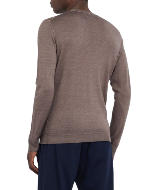 Liu Jo maglia uomo in lana Merinos extrafine marrone QF5140MA21P 81304 LIU JO 