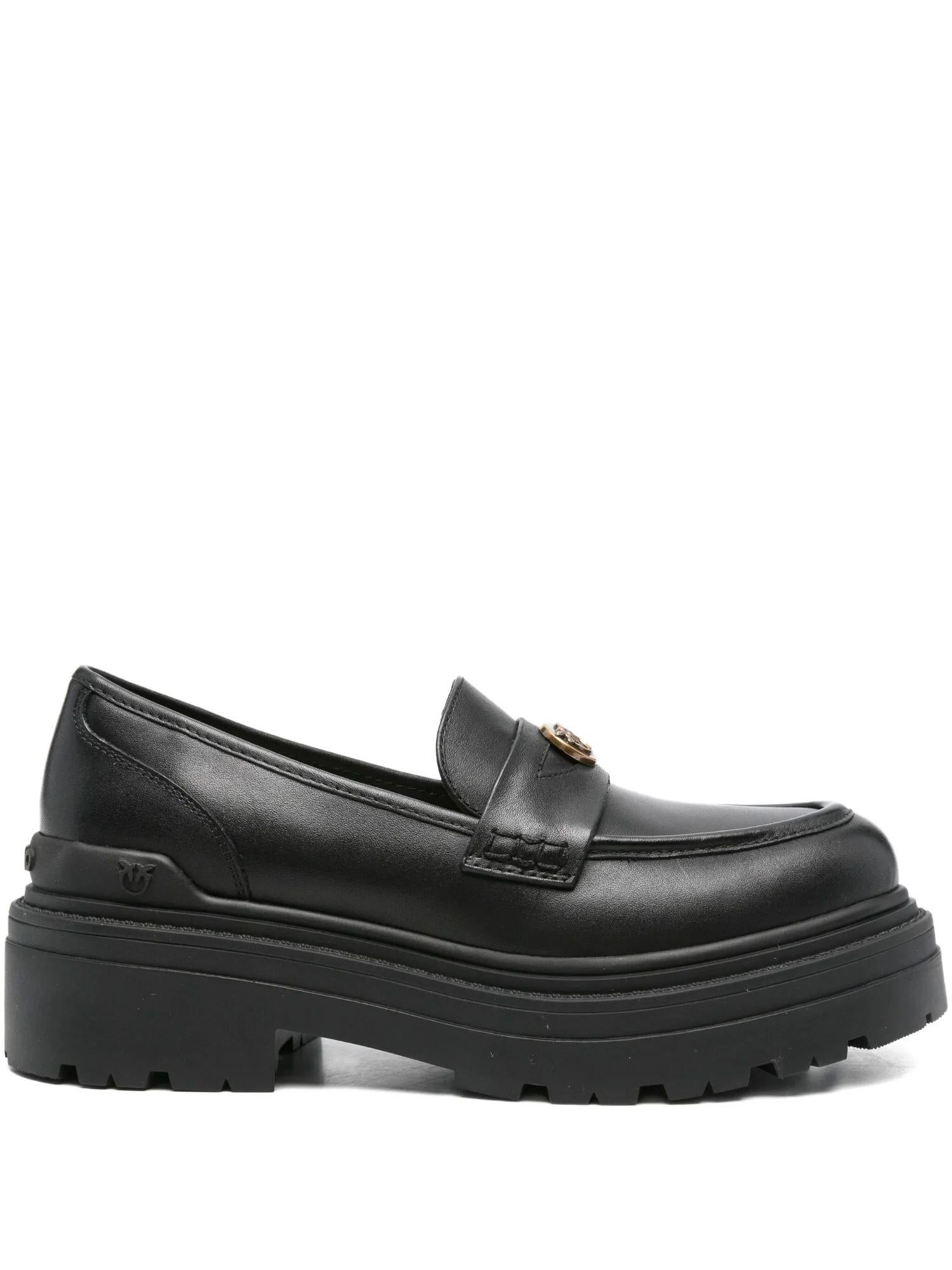 Pinko mocassini Mia in pelle nero SD0403P001 Z99 PINKO 