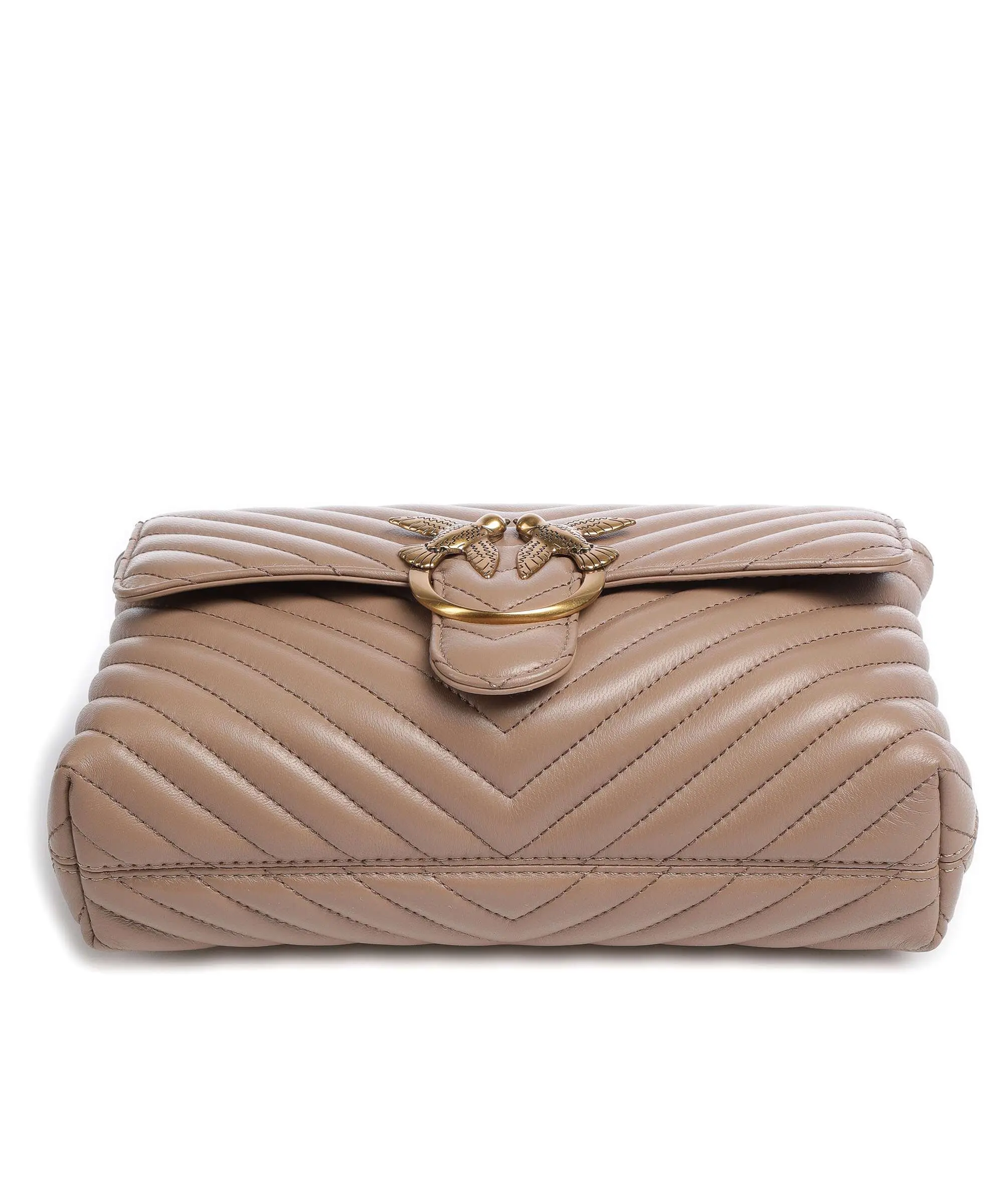 Pinko borsa Love Lady Puff Classic chevron marrone biscotto 100043-A0GK D01Q PINKO 