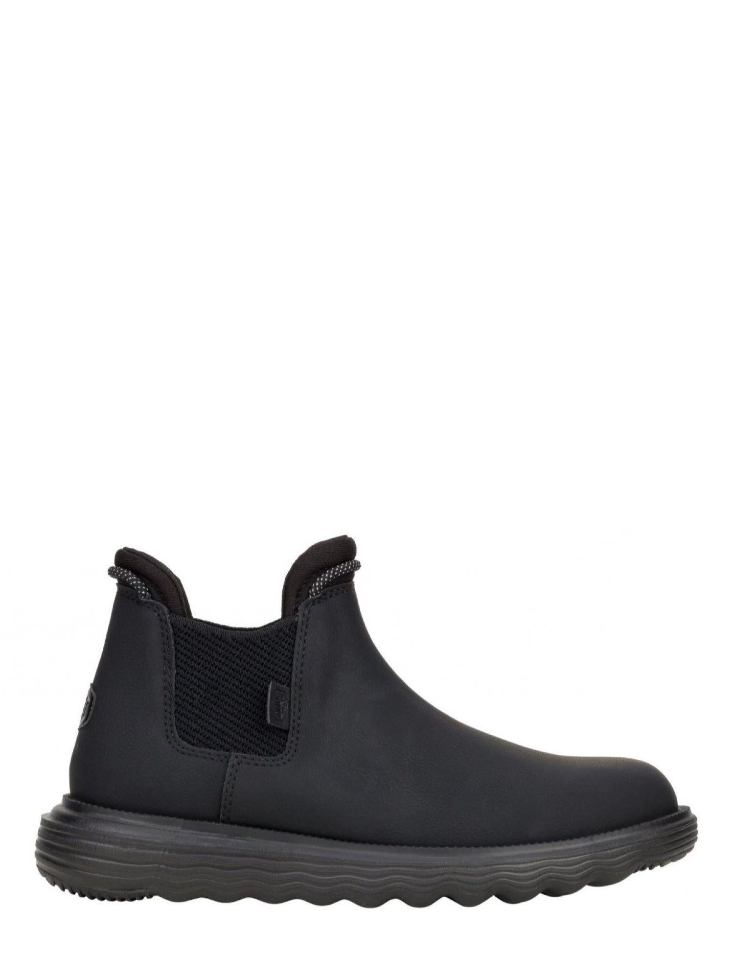 Hey Dude stivaletti Branson Classic in pelle nero 42659 001 HEY DUDE 