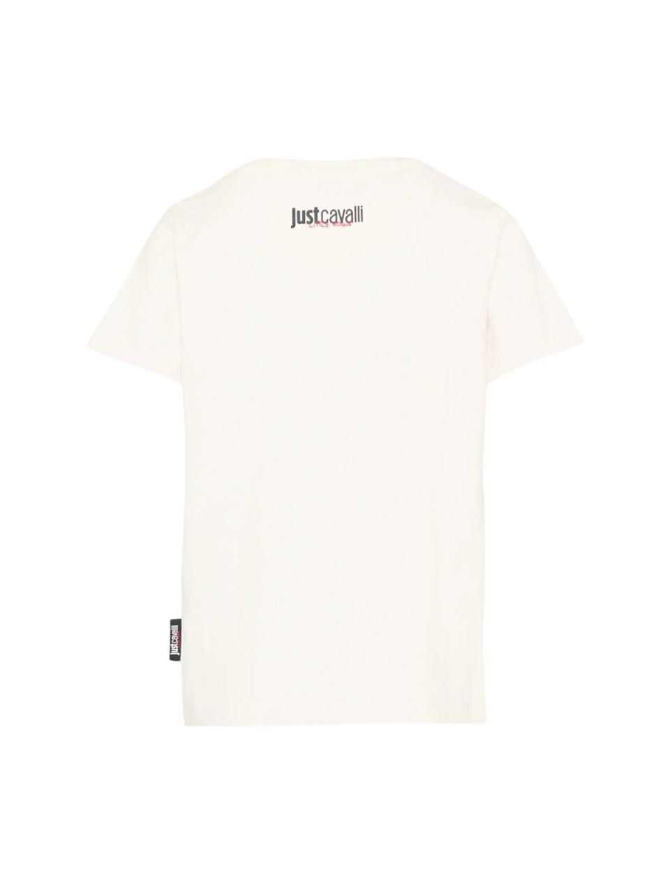 Just Cavalli T-shirt unisex bambino con logo panna JBP26014TS WHITE CLOUD DANCER JUST CAVALLI 