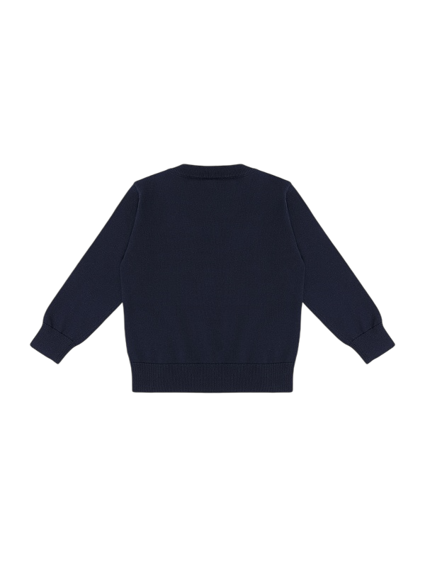 Boss maglia neonato in cotone con logo blu J52868 MARINE BOSS 