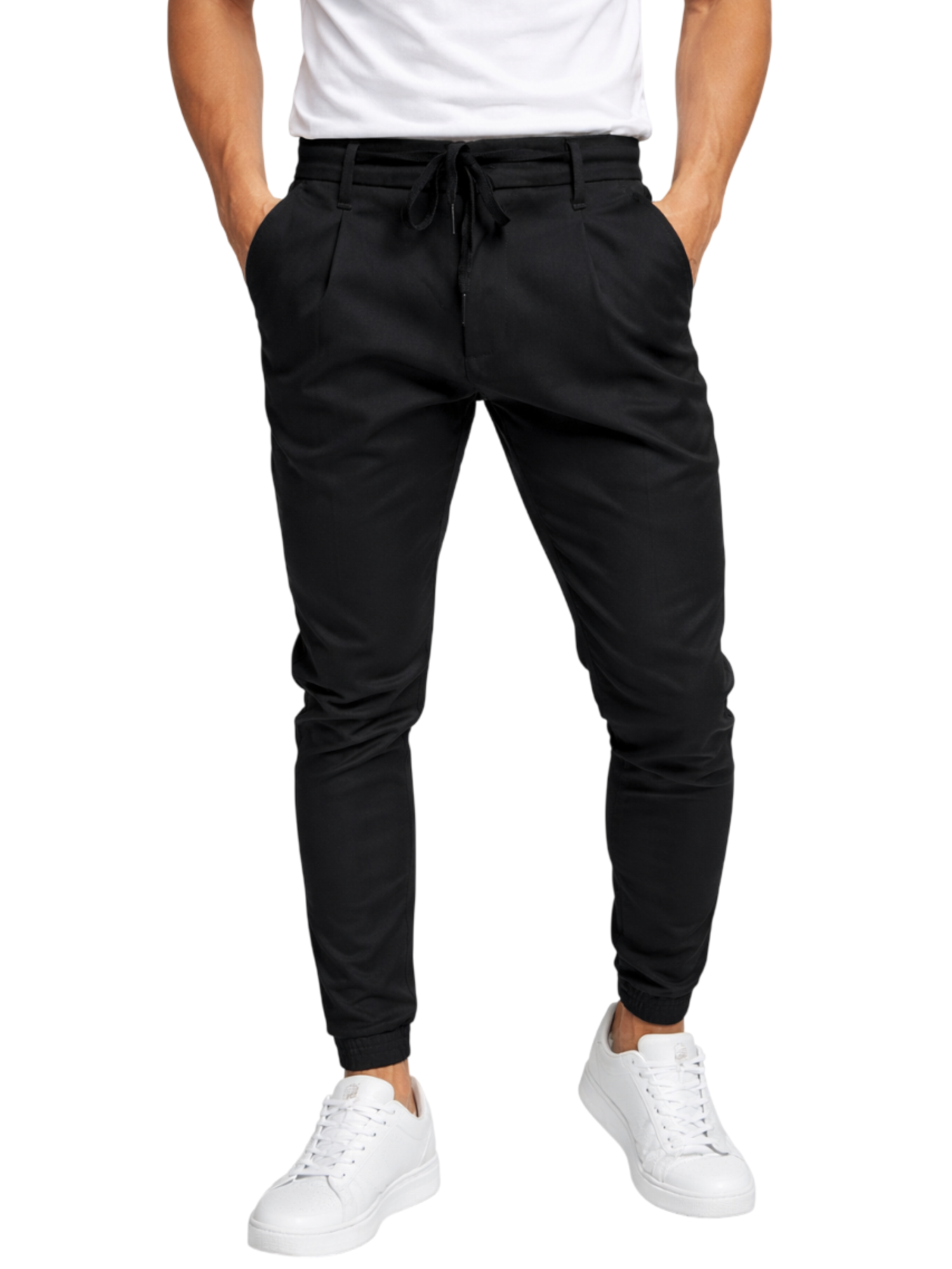 Le Braghe pantaloni misto nylon slim lavaggio nero P314-2546 NERO Le Braghe 