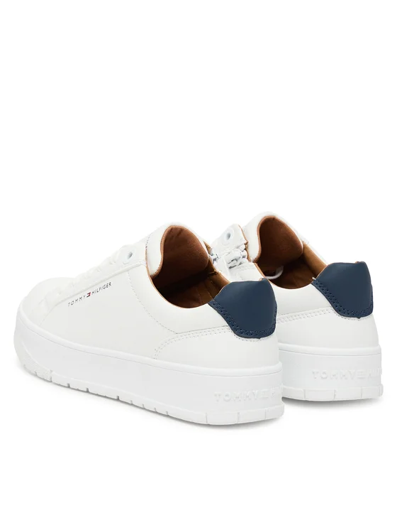 Tommy Hilfiger sneakers bambino in ecopelle bianco T3X9-34091-1355 X336 Tommy Hilfiger 