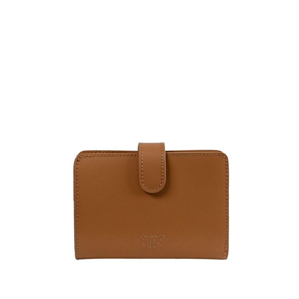Pinko portafogli in pelle Multipockets marrone color cammello 103761-A0F1 C83Q PINKO 