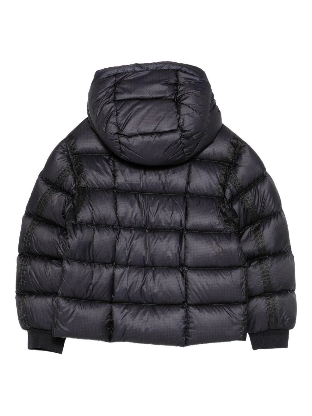 C.P. Company piumino trapuntato bambino con cappuccio nero CUS01F-L3AB1 60100 C.P. COMPANY U16 