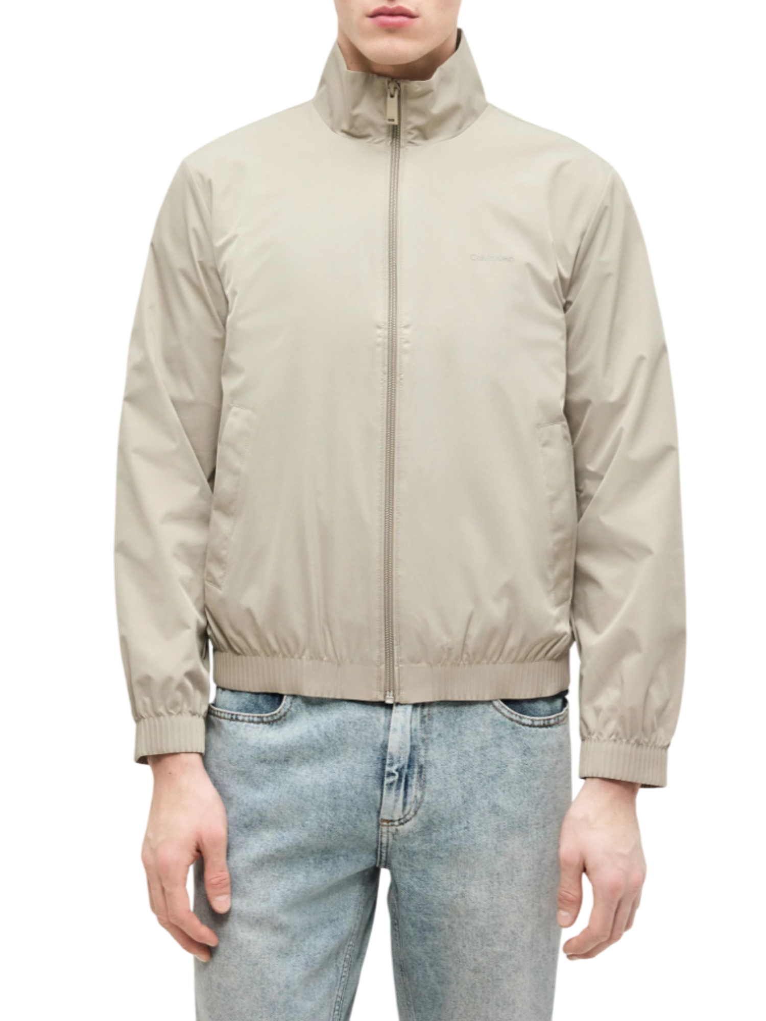 Calvin Klein giubbino leggero impermeabile uomo tortora LV04LF515G RAK Calvin Klein 