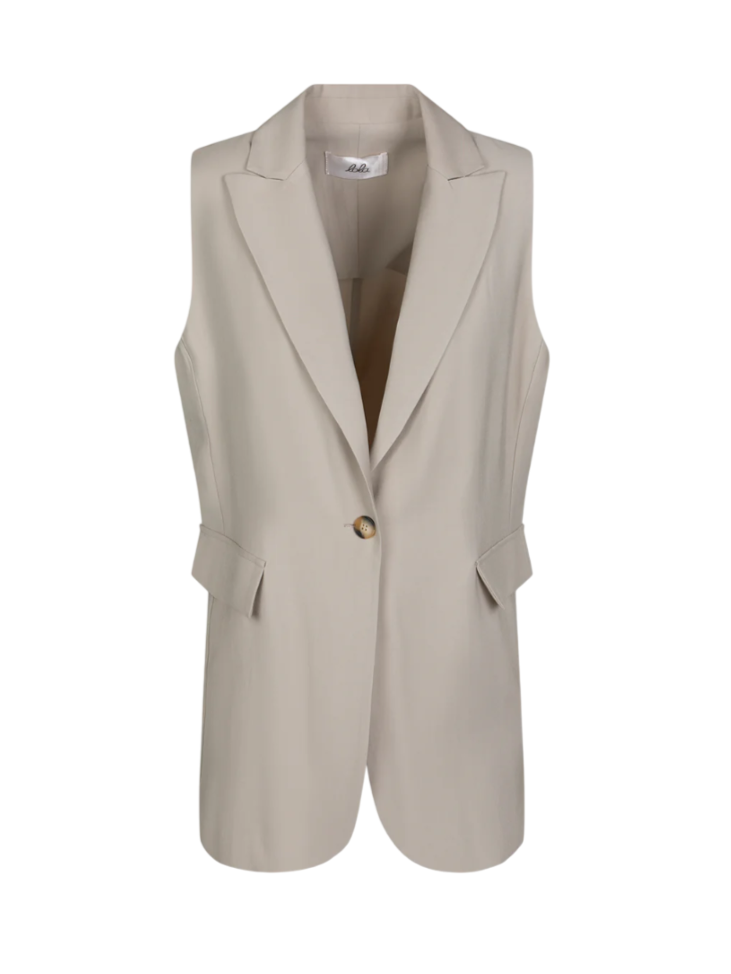 Lola by Sandro Ferrone gilet blazer Cupro over beige L24XBEGERICO CEMENTO Lola BY S.FERRONE 