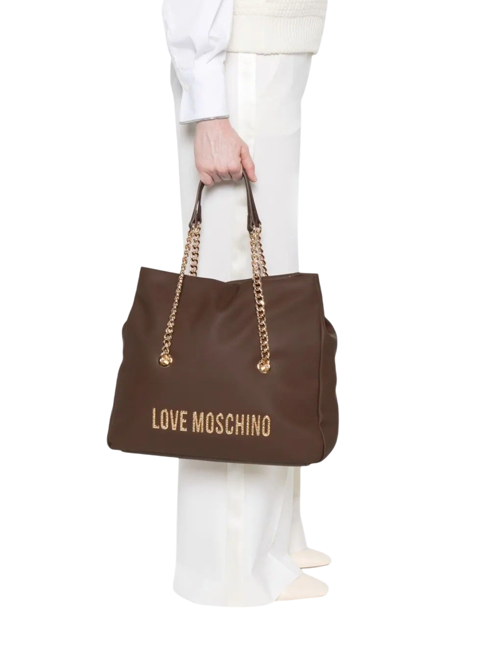 Love Moschino borsa a spalla in ecopelle marrone JC4311PP0N-KD0 31A MOSCHINO LOVE 