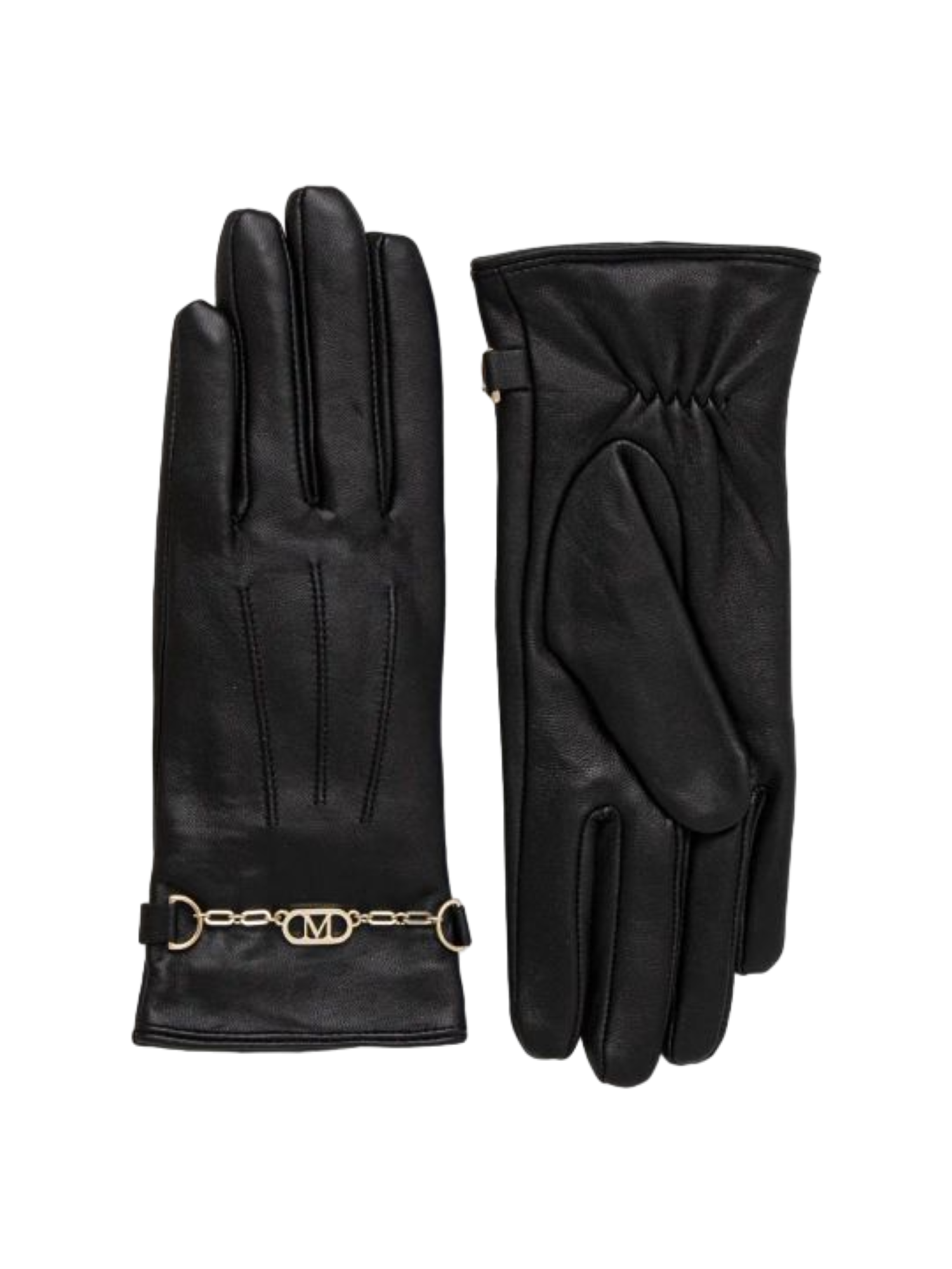Marciano Guess guanti in pelle con catenina nero 4BGZ06-9423Z JBLK Marciano GUESS 
