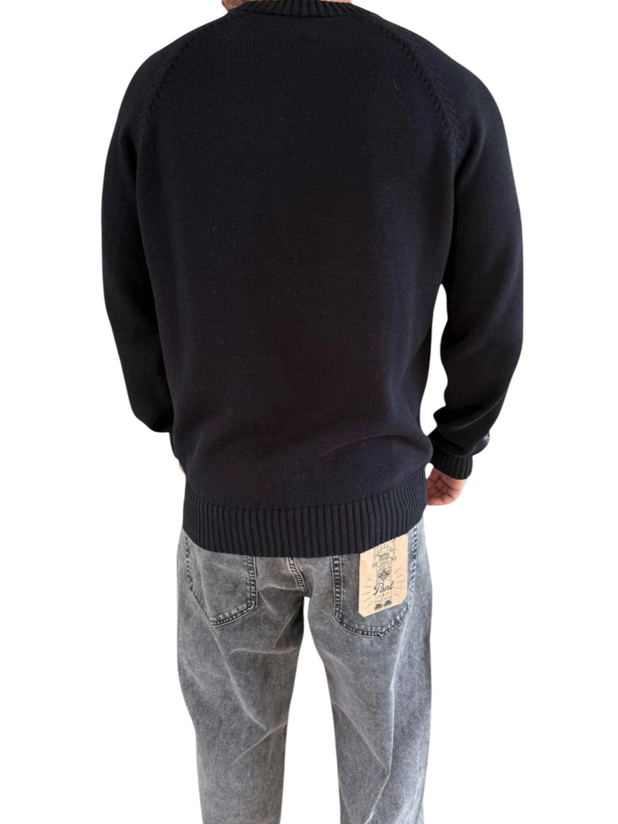 Disclaimer maglia uomo con stampa logo nero 55131 NERO DISCLAIMER 