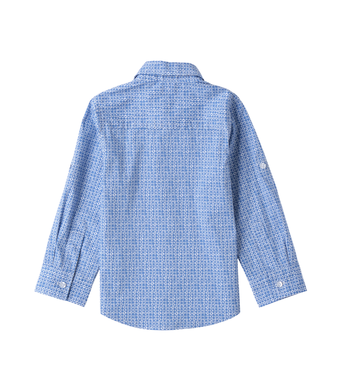 iDo camicia manica lunga in microfantasia blu 4B230 6BHB iDO 