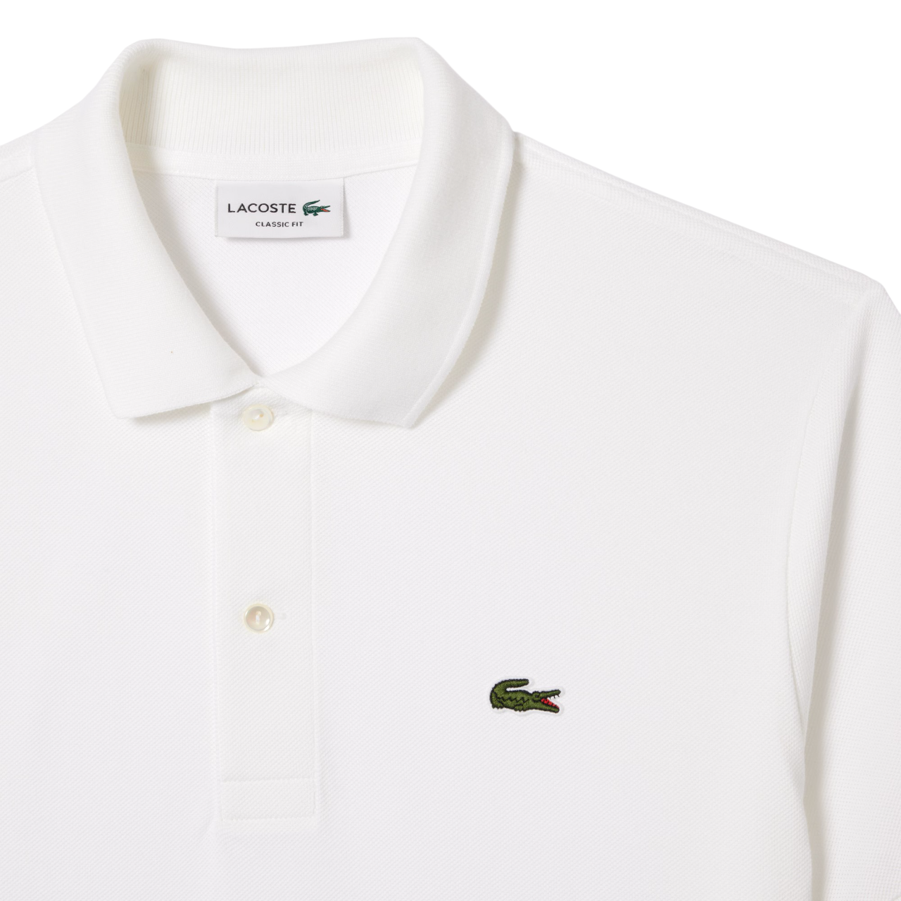 Lacoste polo manica corta 12.12 in piquè bianco 1212 001 LACOSTE 