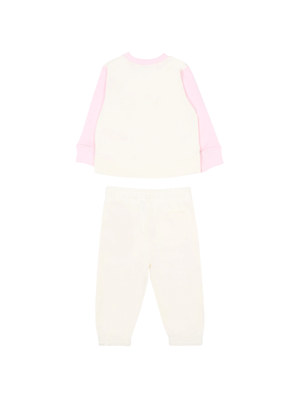 New Balance completo neonata felpa e pantaloni panna rosa LAKG02541 SST NEW BALANCE 
