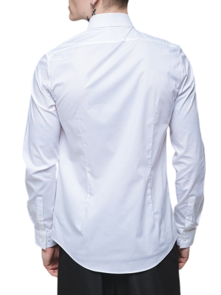 Calvin Klein camicia manica lunga slim fit bianco K10K114357 YAF Calvin Klein 