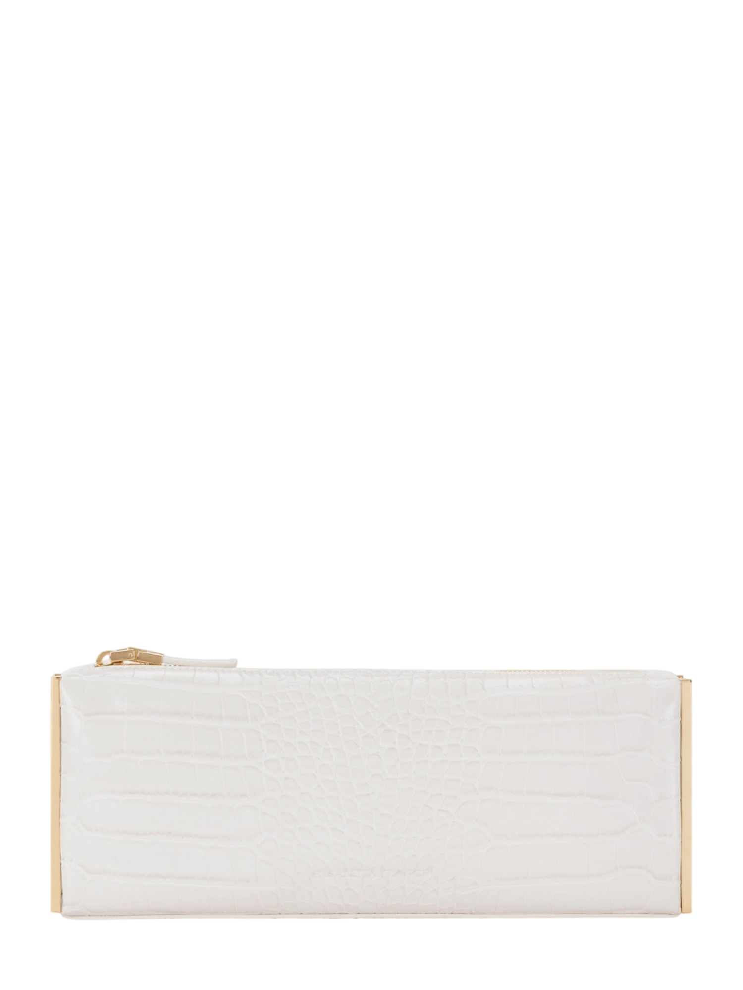 Elisabetta Franchi pochette baguette in ecopelle coccodrillo bianco latte BS52A56E2 DZ9 ELISABETTA FRANCHI 