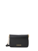 Love Moschino borsa a spalla in ecopelle martellata nero