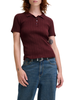 Jjxx polo donna a costine bordeaux