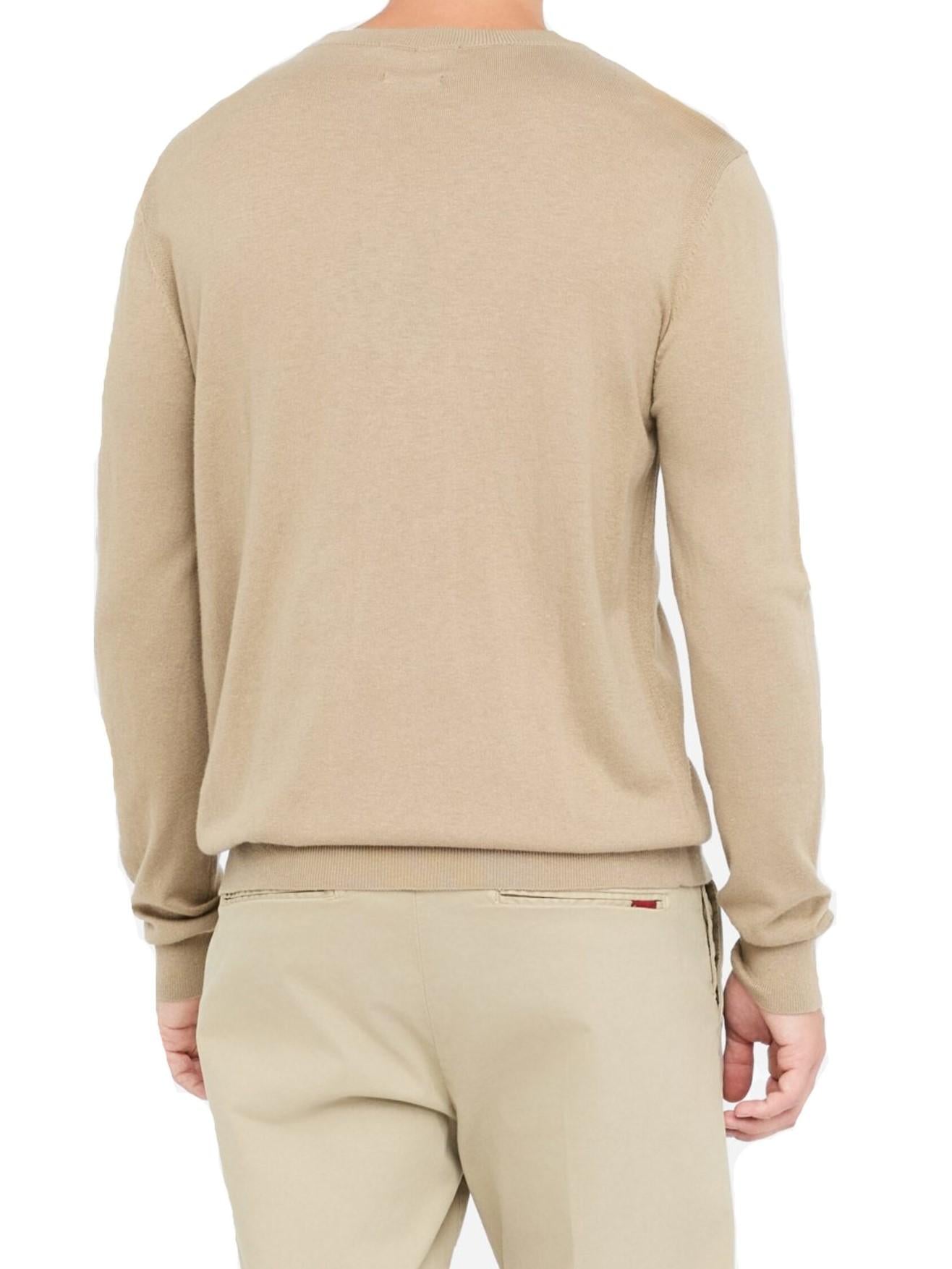 Liu Jo maglia uomo misto cotone e seta beige QF5112MA19R 61105 LIU JO 