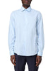Calvin Klein camicia manica lunga in cotone celeste